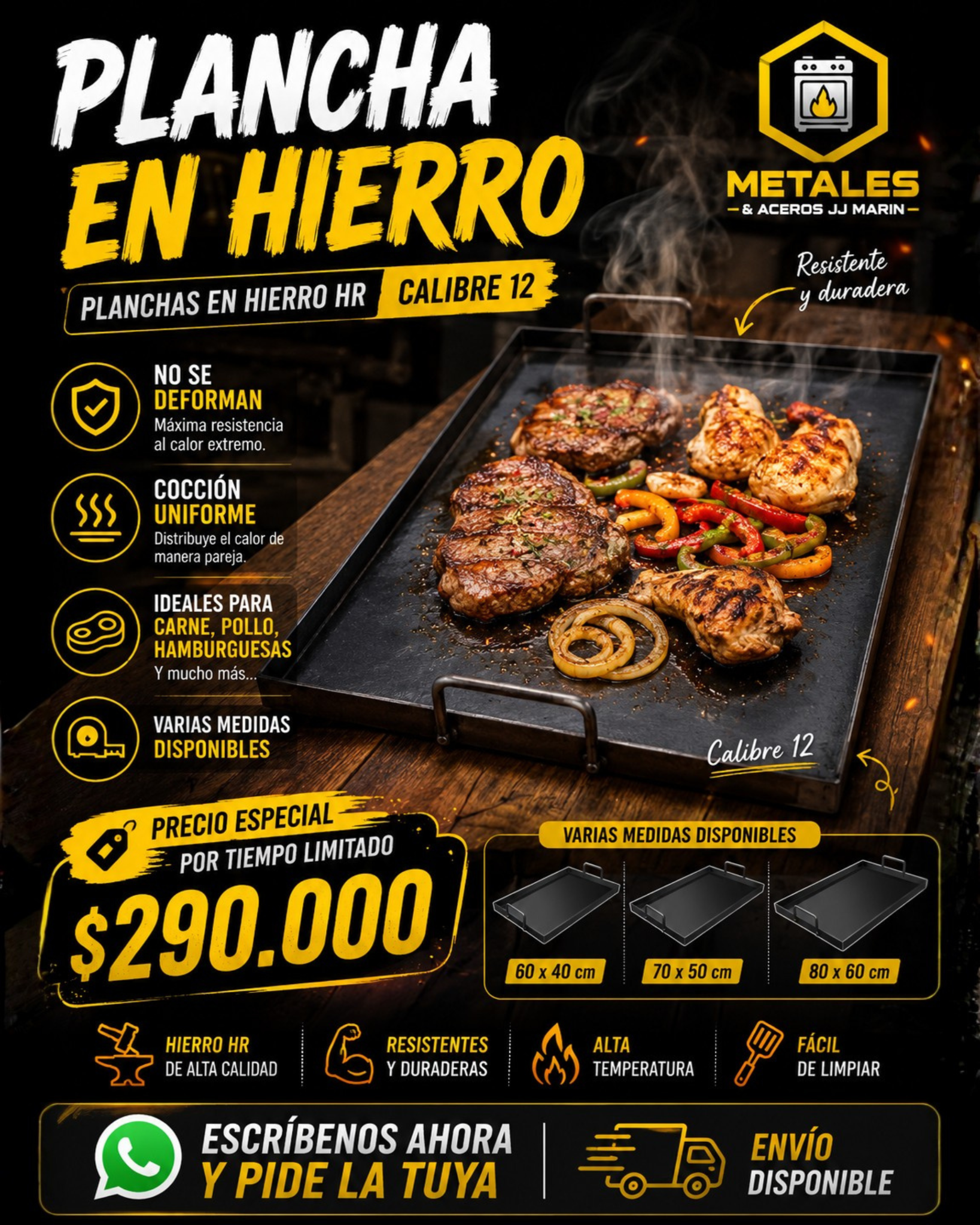 Metales&Aceros JC MARIN Facebook ad from Jun 14, 2026