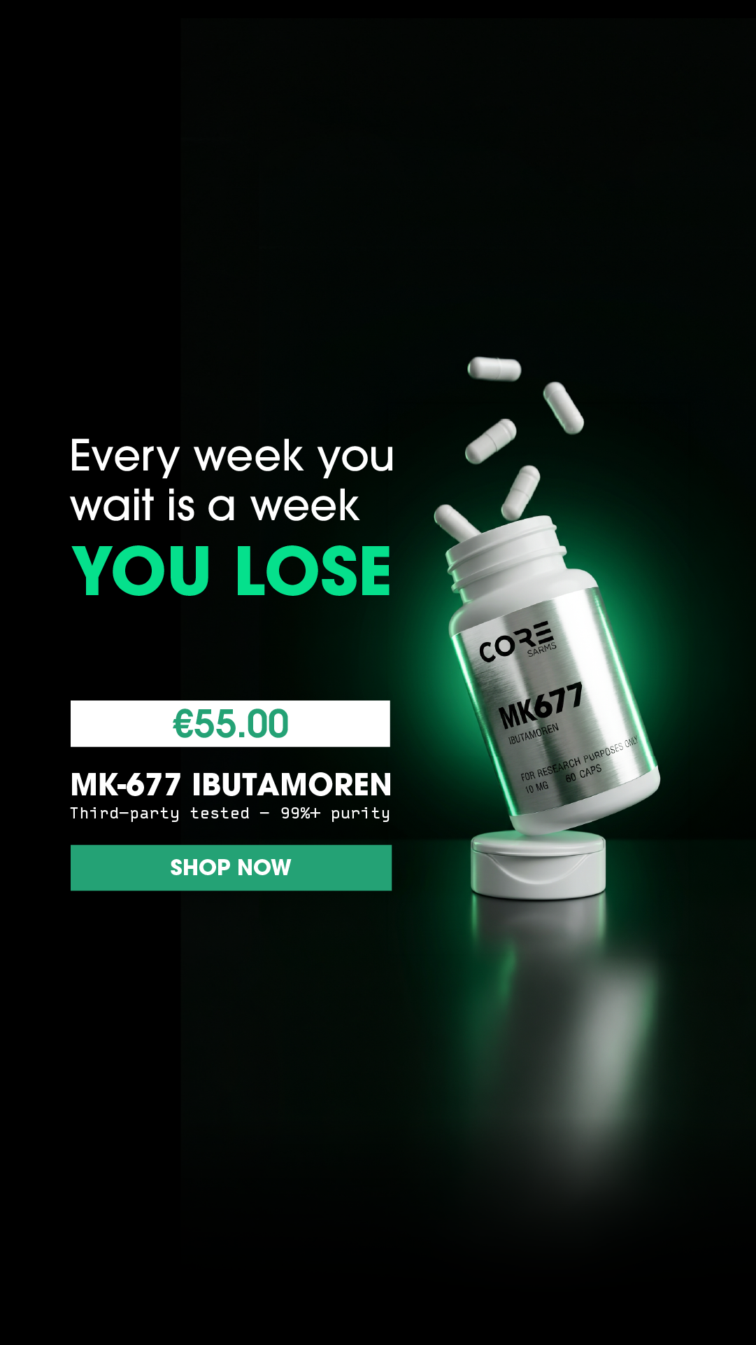 Core Research Facebook ad from Aug 15, 2026