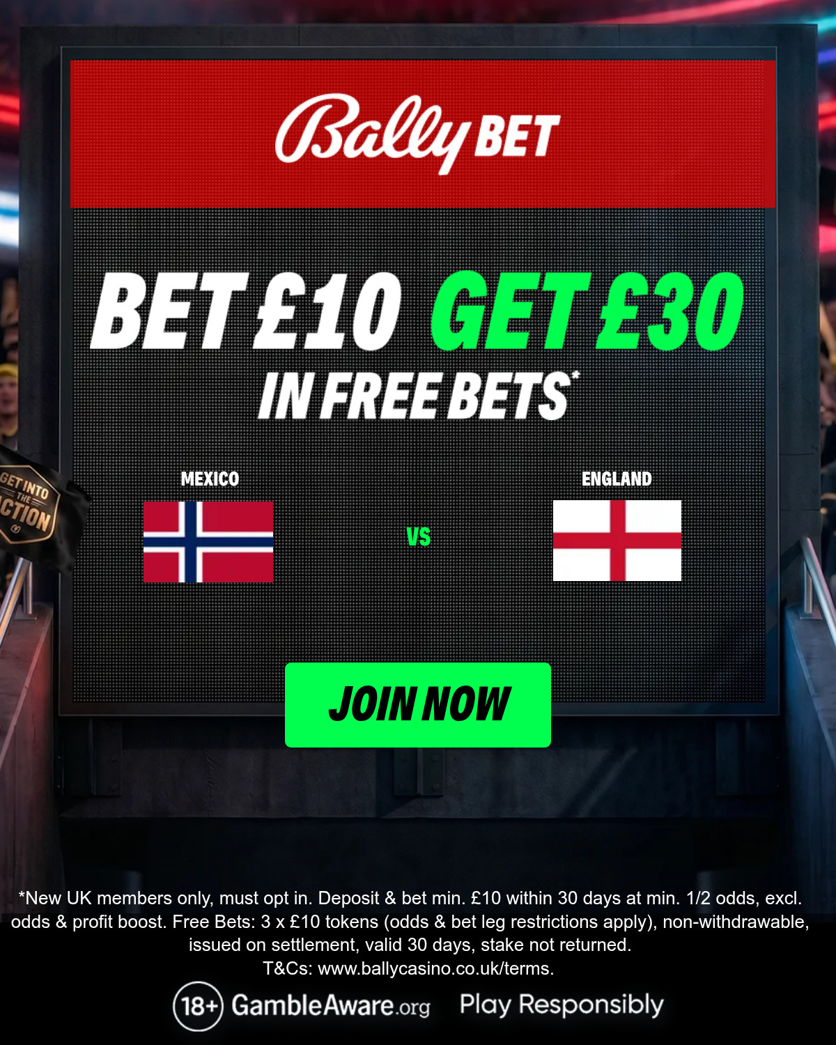 Bally Bet UK Facebook ad