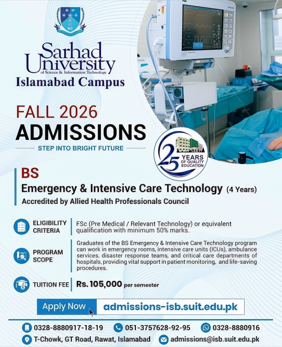 Sarhad University, Islamabad Campus Facebook ad: Chat with us
