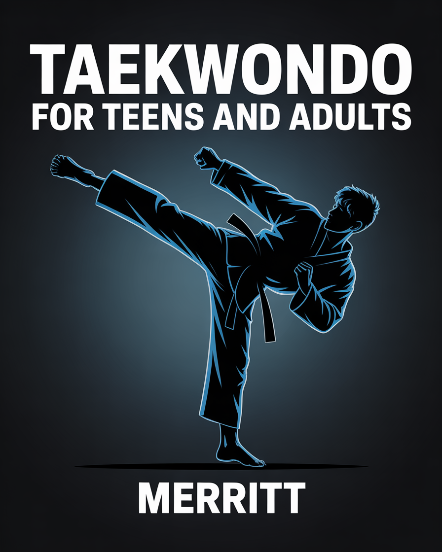 Baek’s Taekwondo Academy Facebook ad: Free Taekwondo Class in Merritt