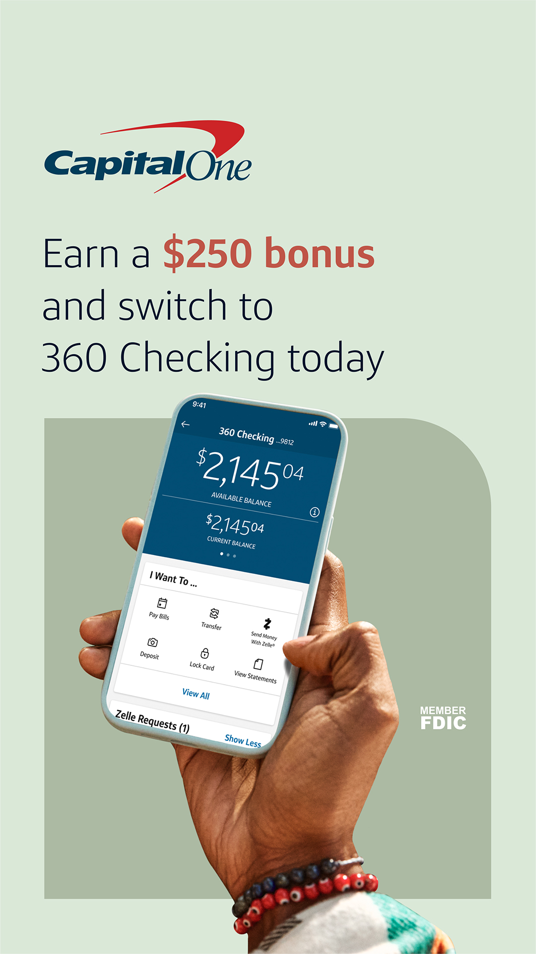 Capital One Facebook ad