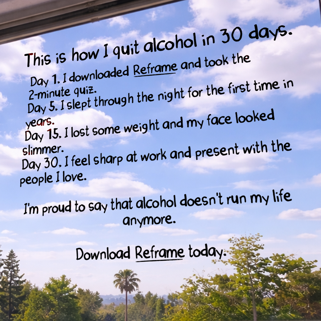 Reframe Facebook ad