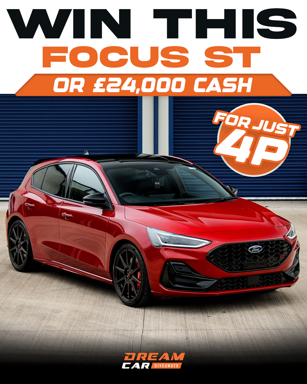 Dream Car Giveaways Facebook ad