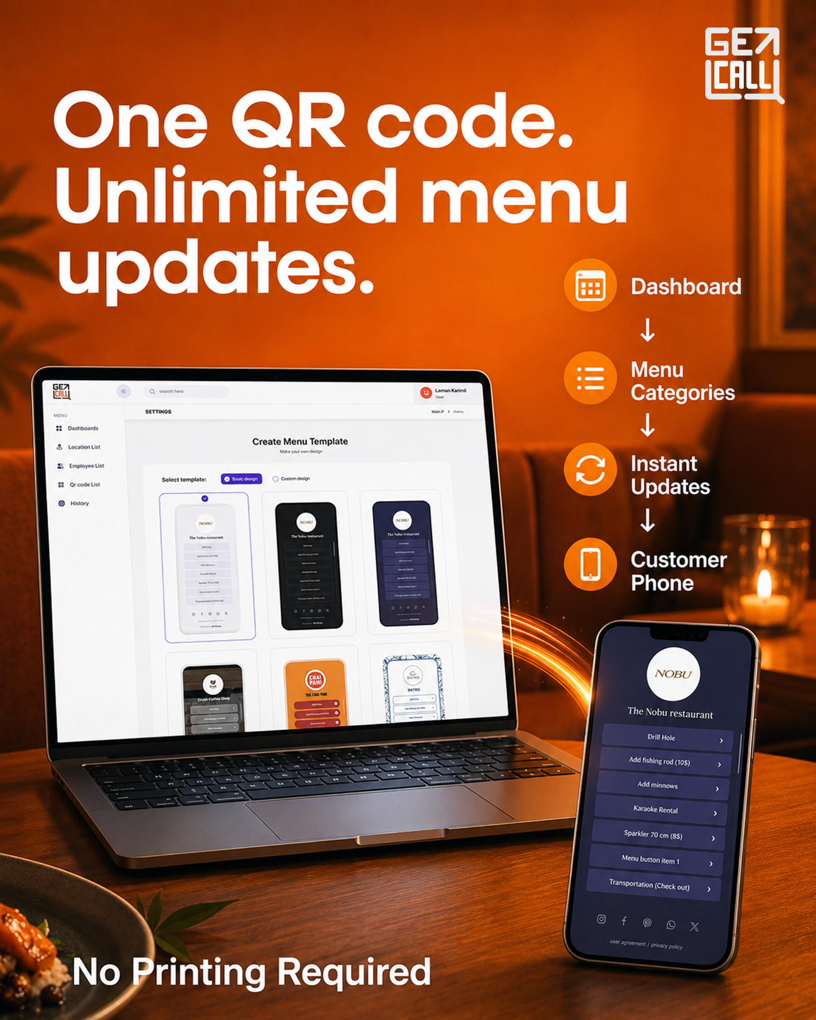 GET Q CALL Facebook ad