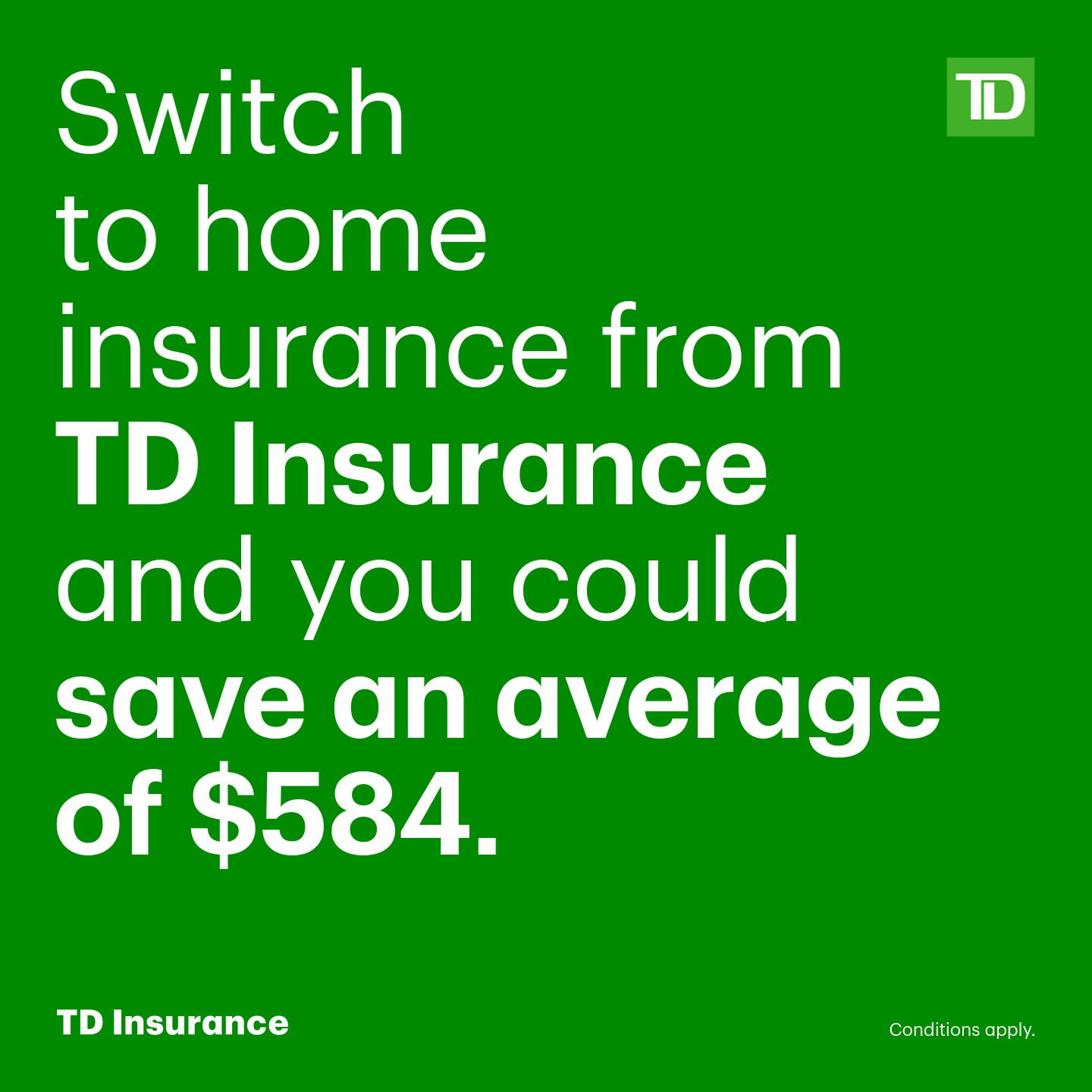 TD Insurance Facebook ad