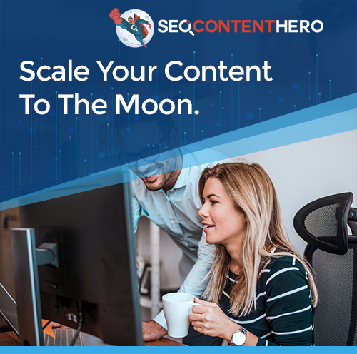 SEO Content Hero Facebook ad: Agency Solutions