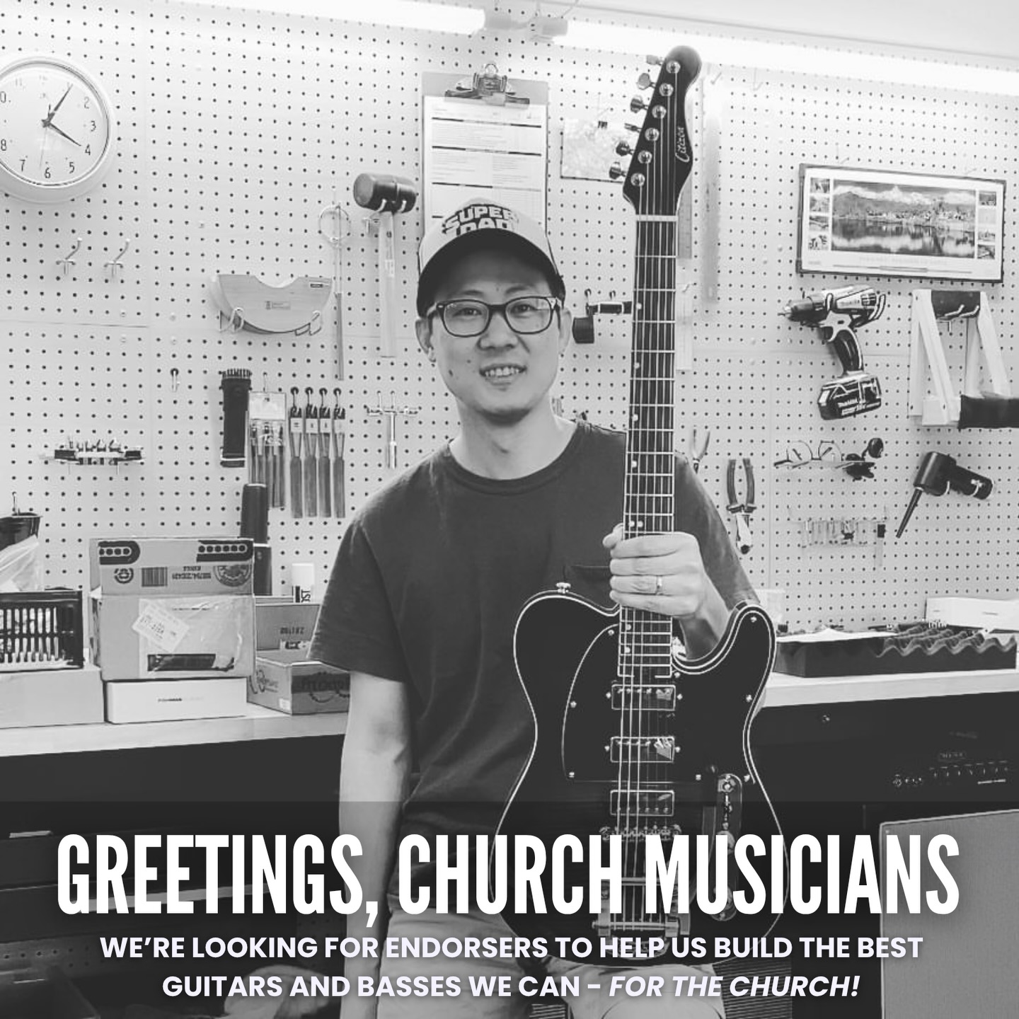 Citizen Guitar Co. Facebook ad: Our mission is to build the best guitars…
