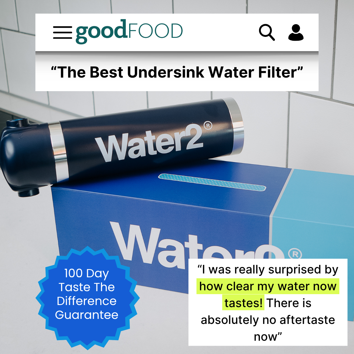 Water2 Facebook ad