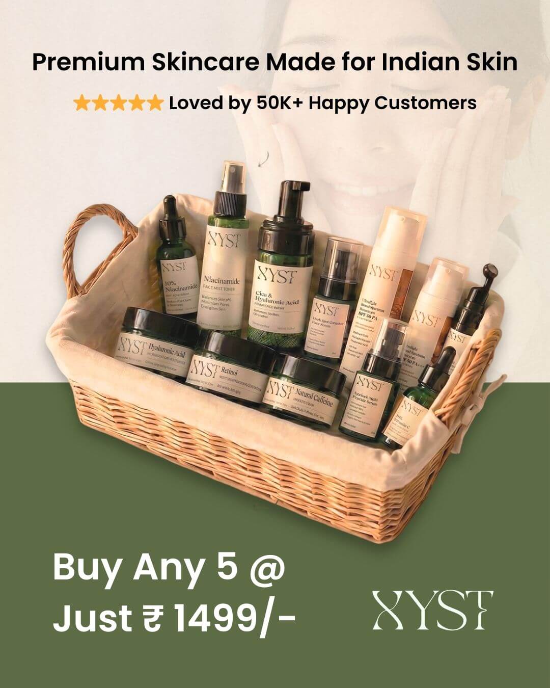 Xyst Care Facebook ad: Get 5 @ Just ₹1499