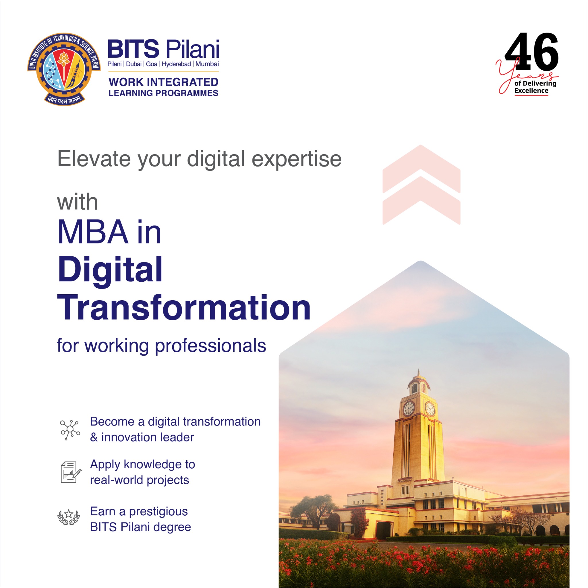 BITS Pilani Work Integrated Learning Programmes Facebook ad