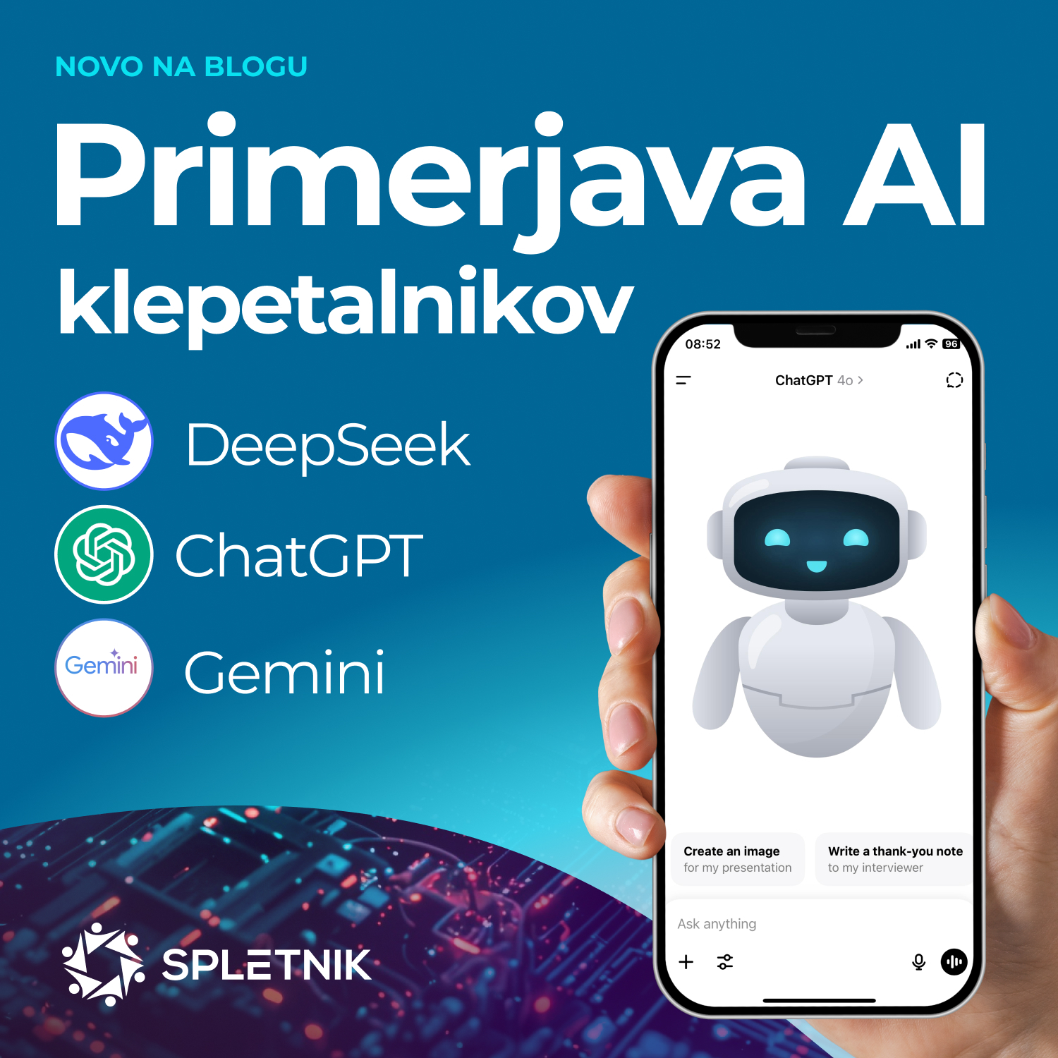 Spletnik - digitalni marketing Facebook ad: Umetna inteligenca nam danes pomaga že na vsakem…