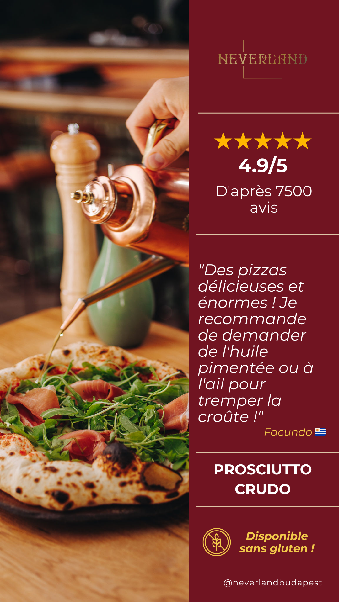 Neverland Bar • Escape Room • Pizzeria Facebook ad