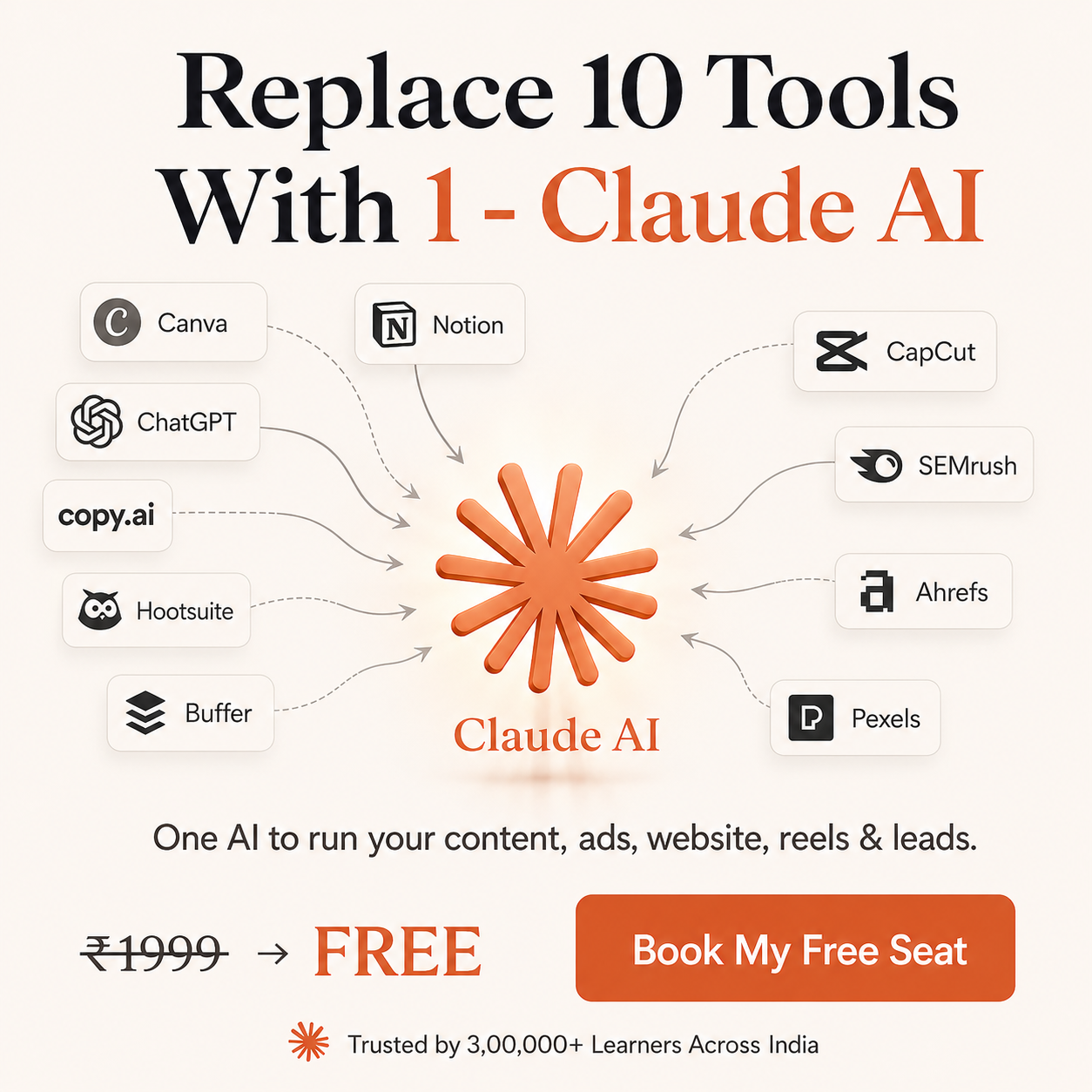 Navin Parmar Facebook ad: Free AI Workshop: Create Websites, Reels & Ads in Minutes!