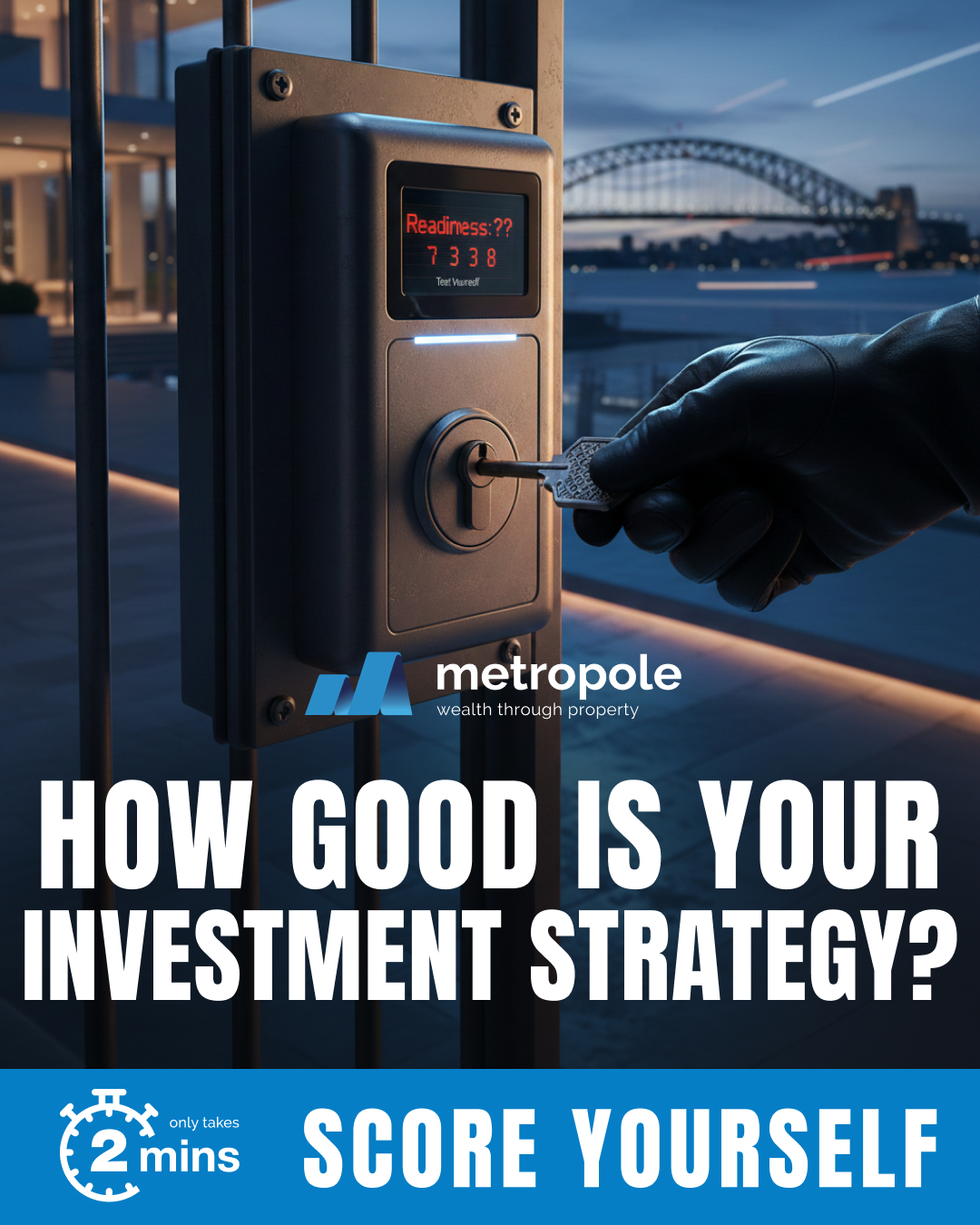 Metropole Australia Facebook ad: Find Out Your Score
