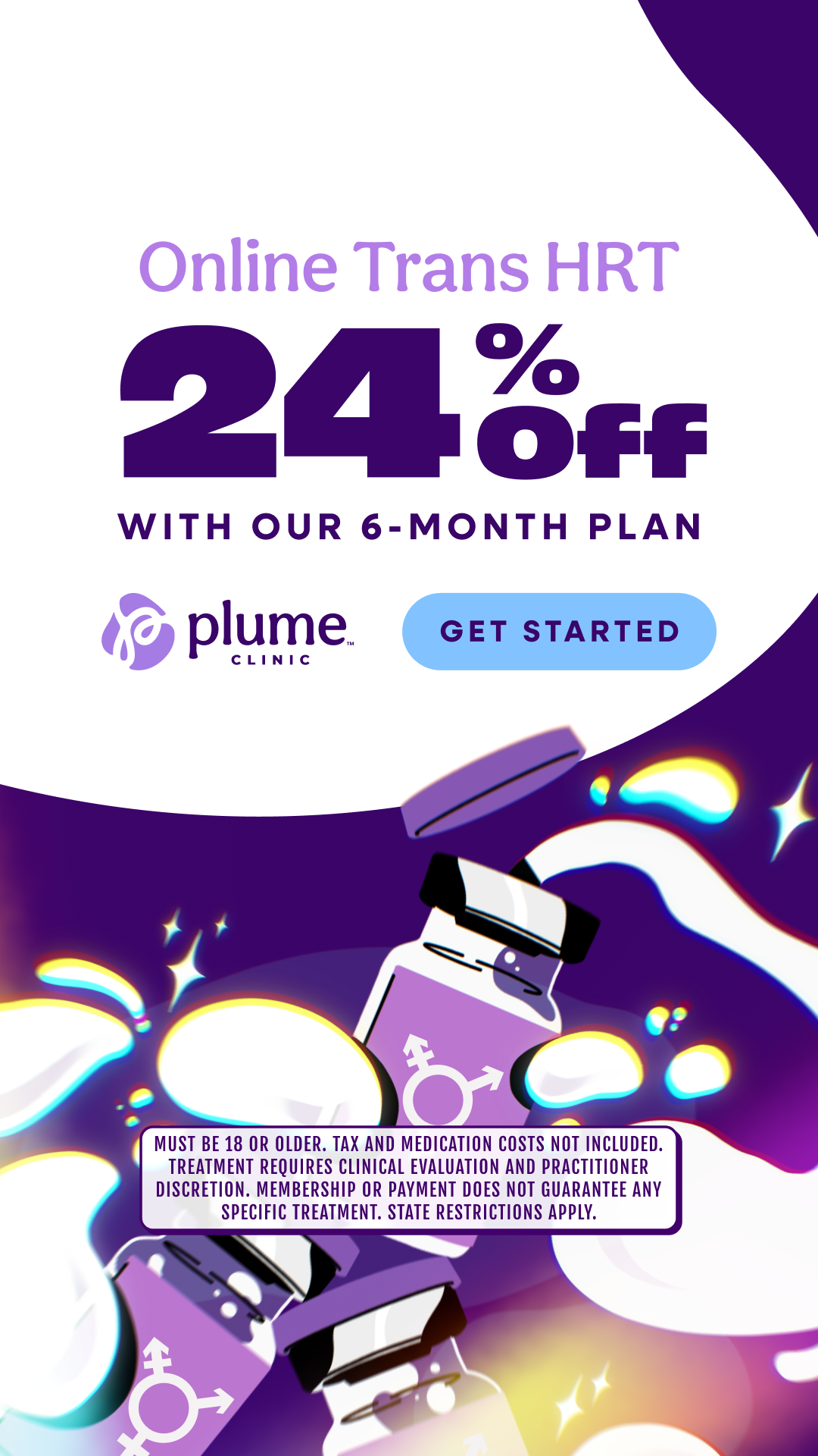 Plume Clinic Facebook ad