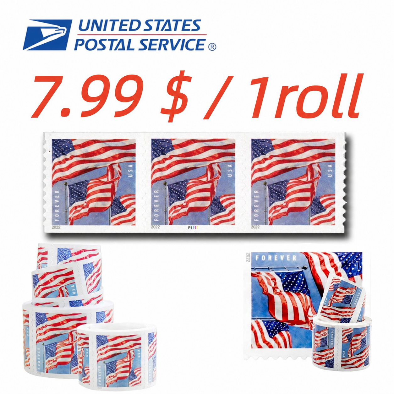 Ryan Wade Bailey Facebook ad: Get 100 U.S. Stamps for Just $7.99