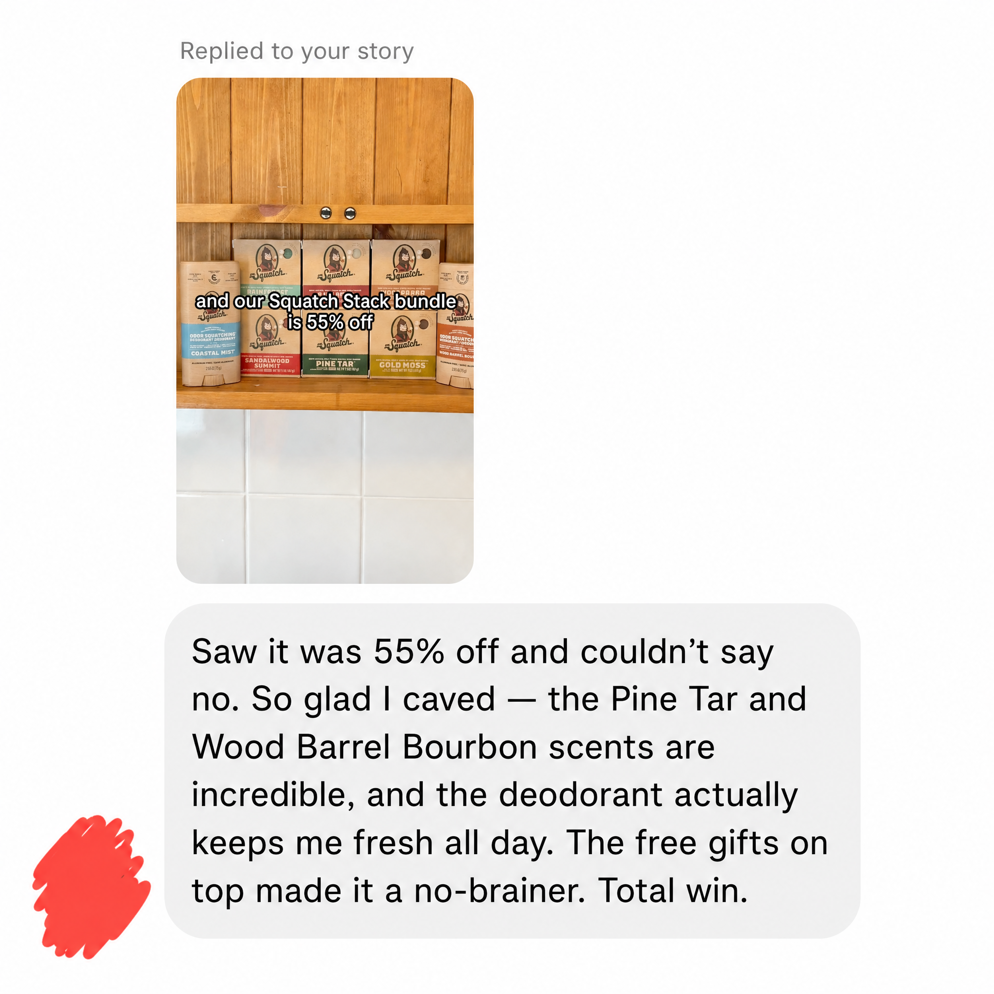 Dr. Squatch Facebook ad