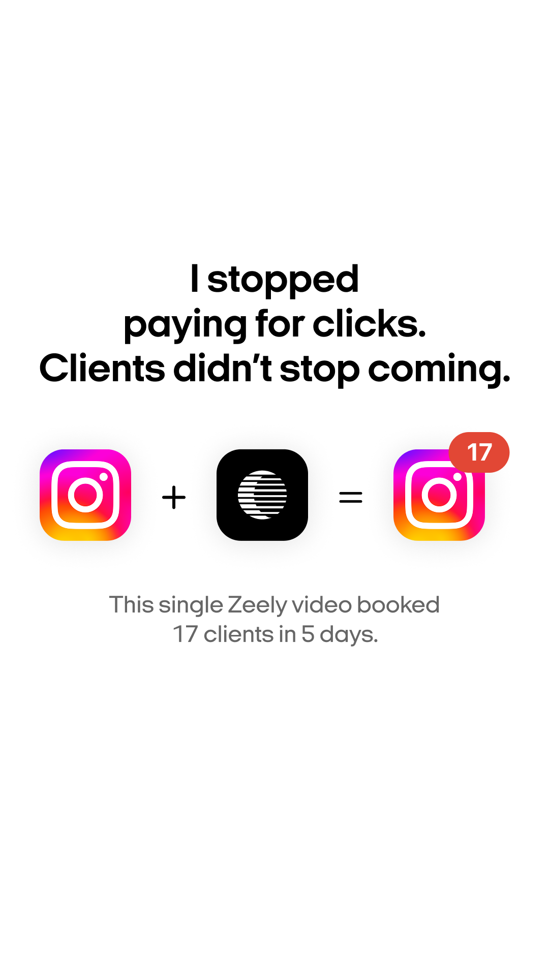 Zeely Facebook ad