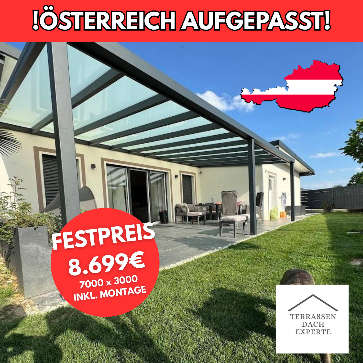 Terrassendach Experte Facebook ad: Jetzt Angebot sichern!