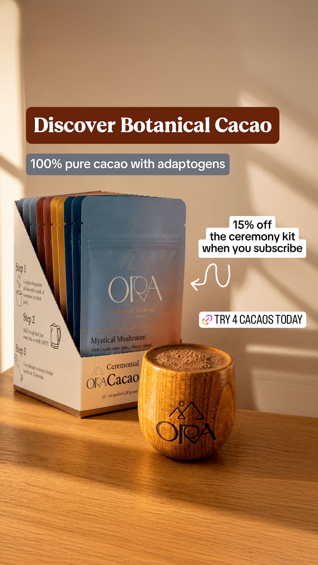 Ora Cacao Facebook ad