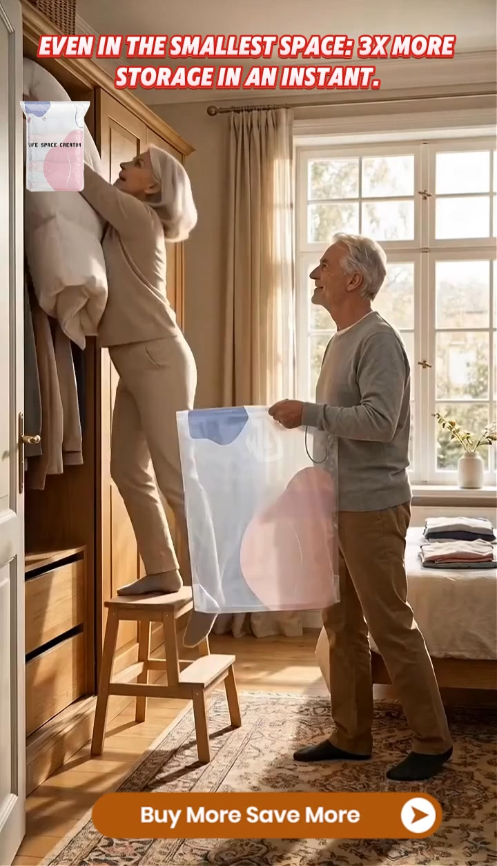 Livecheste shop Facebook ad: Large vacuum storage bags without a pump|Roll, seal…