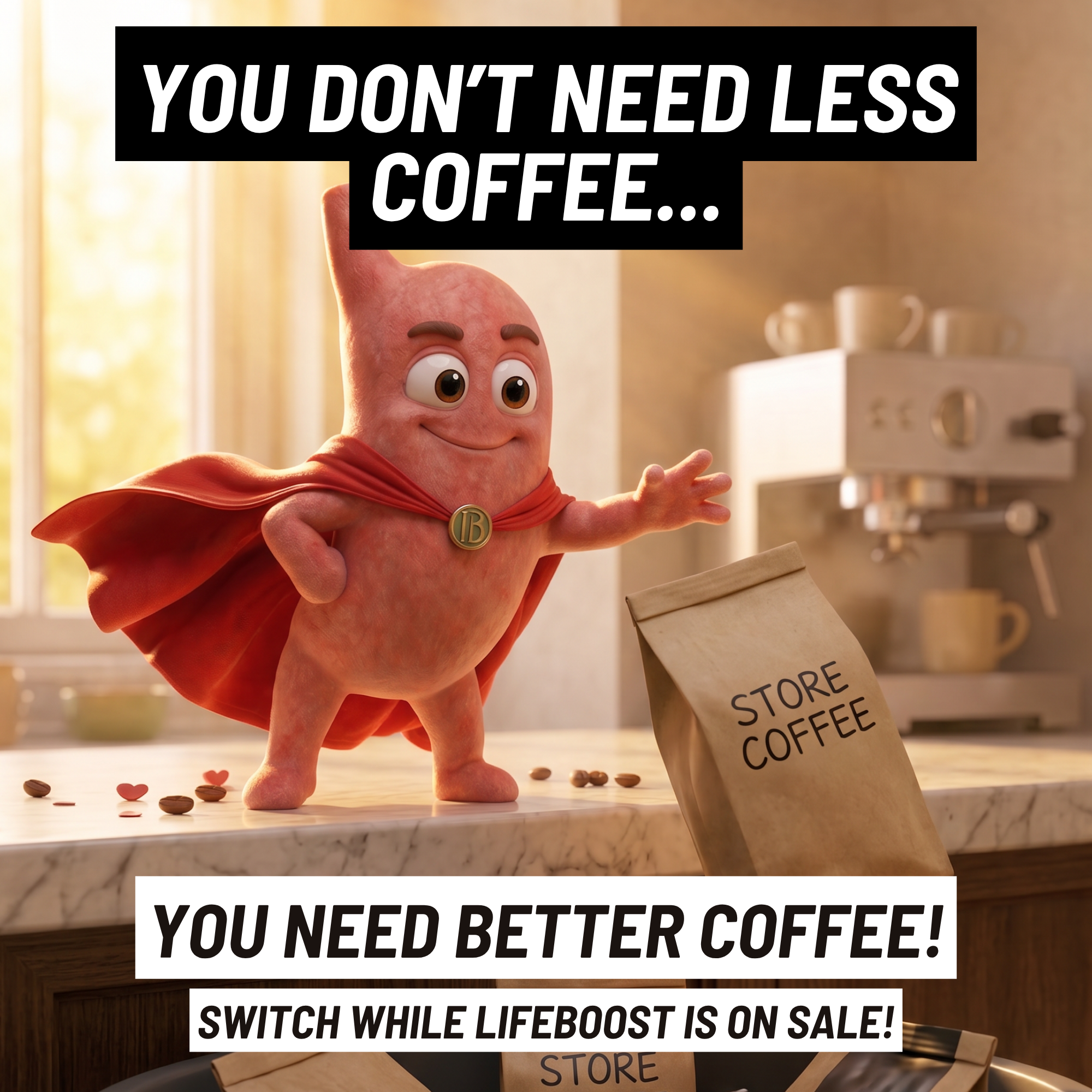 Lifeboost Coffee Facebook ad