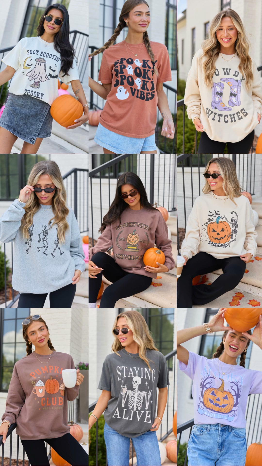 Pink Lily Facebook ad: Halloween Tees & Sweatshirts