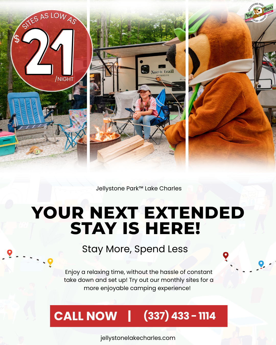 Jellystone Park Lake Charles Facebook ad