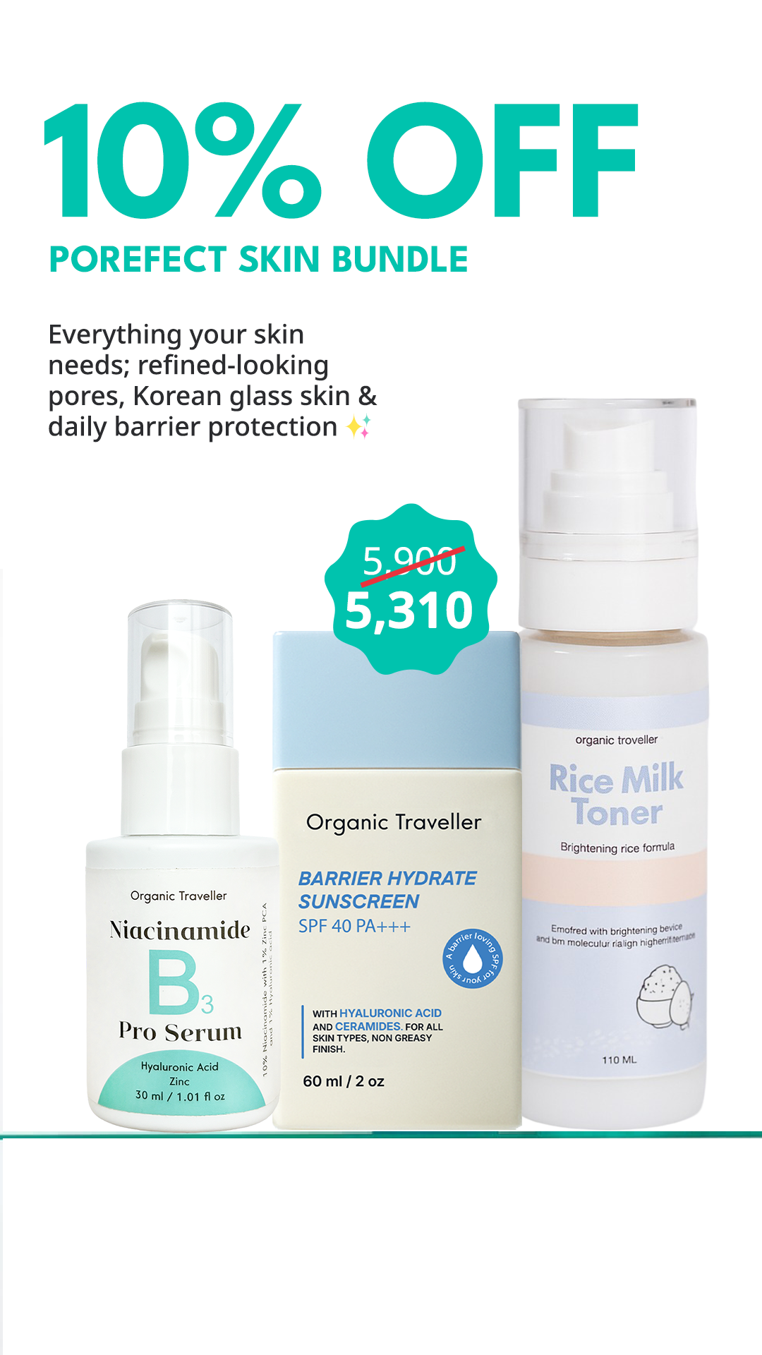 Organic Traveller - Skincare Facebook ad