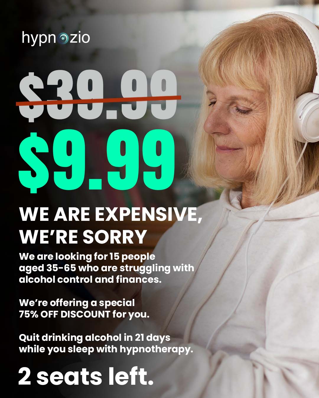 Hypnozio: power of hypnotherapy Facebook ad