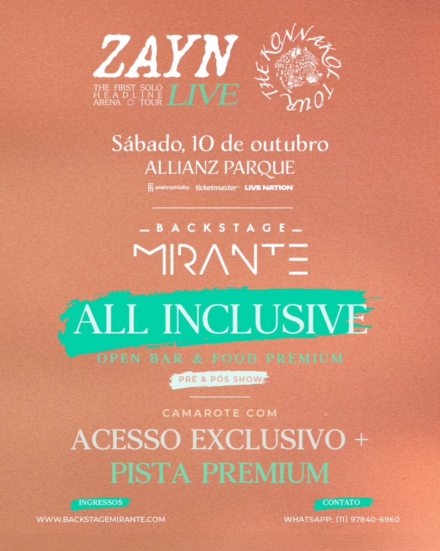 Backstage Mirante Facebook ad: Zayn - The Konnakol Tour