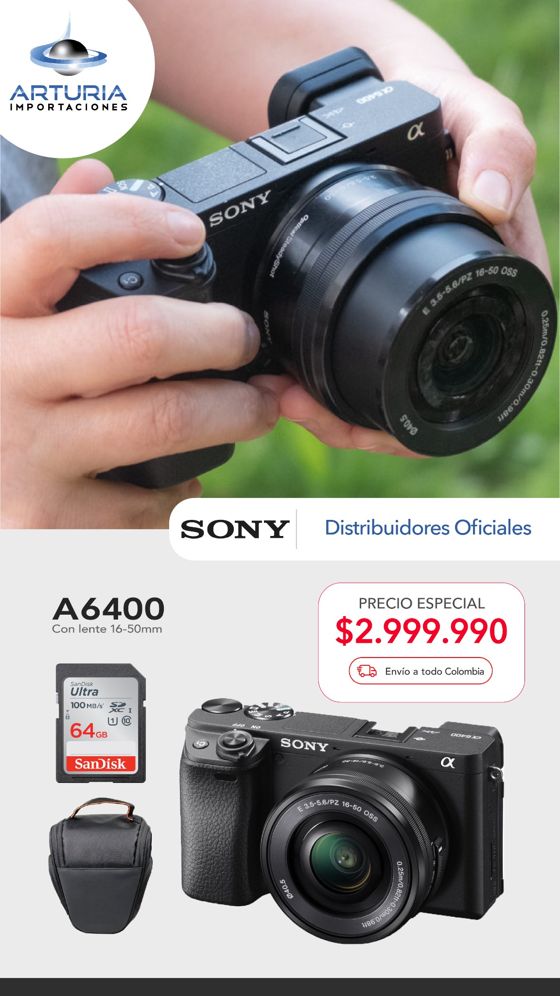 Importaciones Arturia Colombia Facebook ad from Sep 6, 2026
