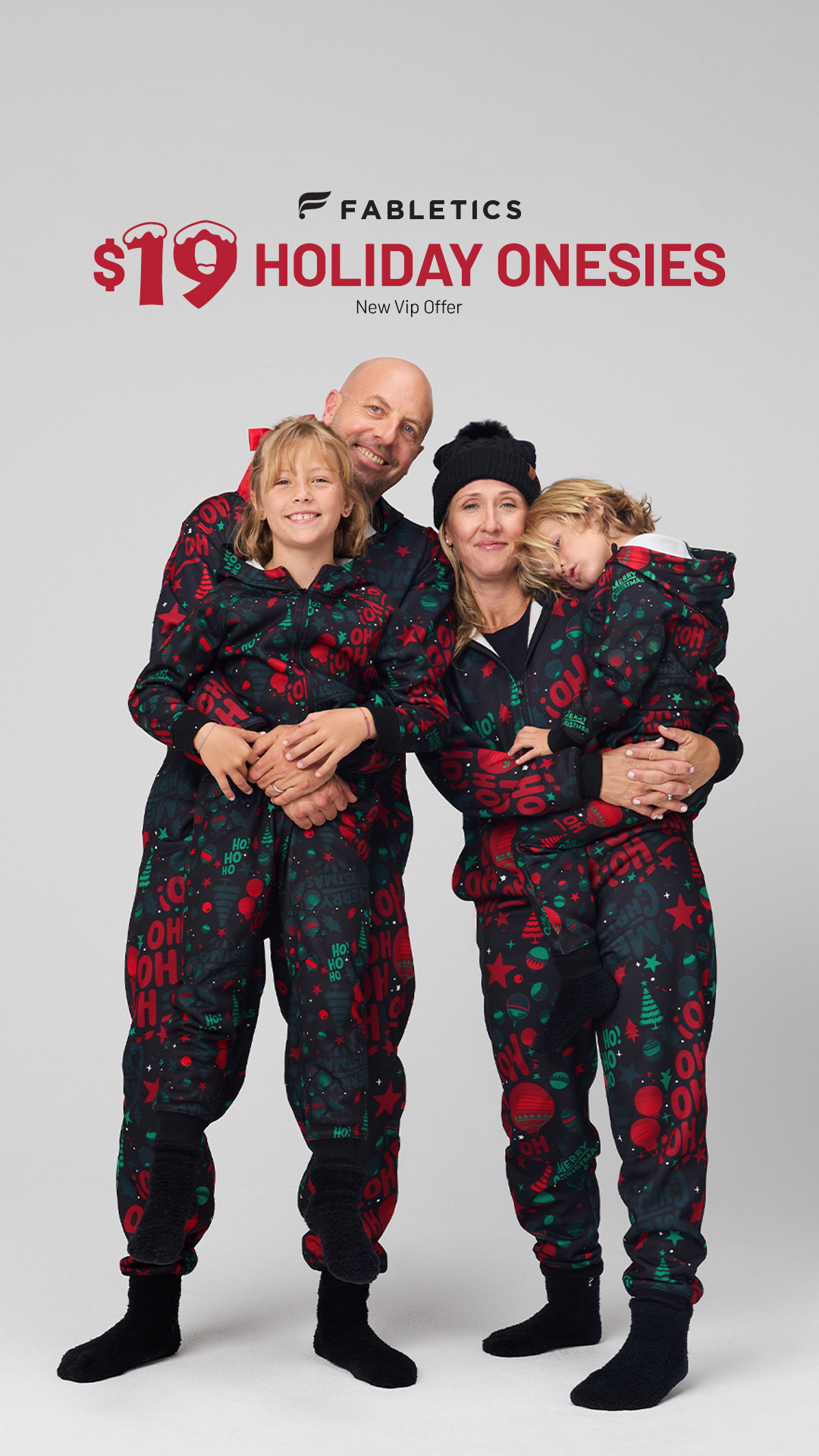 Fabletics Facebook ad: ONESIES ARE BACK!