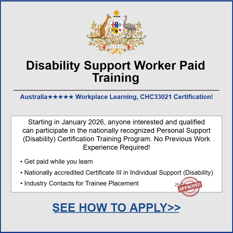 Todayshare Facebook ad: Australian Disability Support Worker Training: Pathways to…