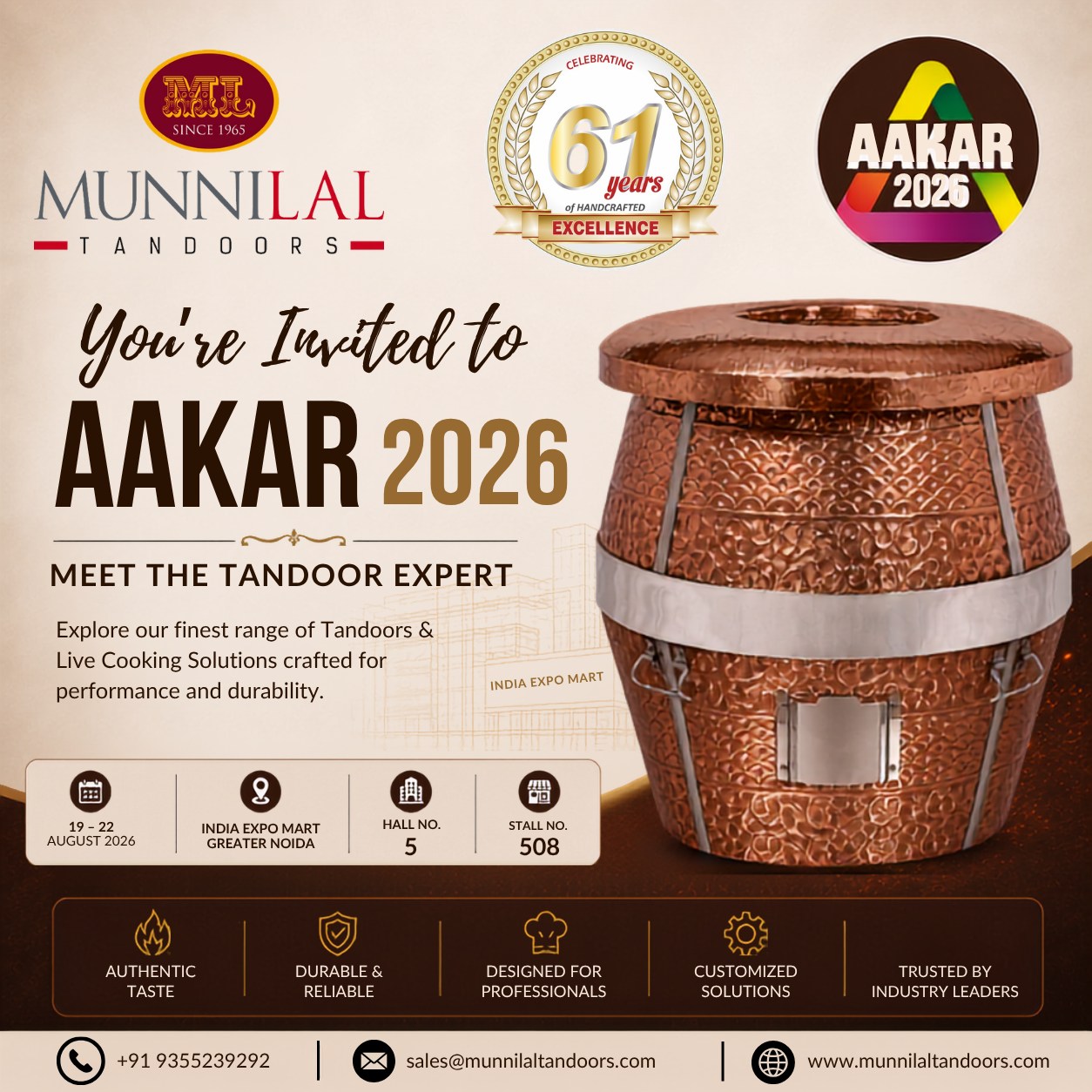 Munnilal Tandoors Pvt. Ltd. Facebook ad