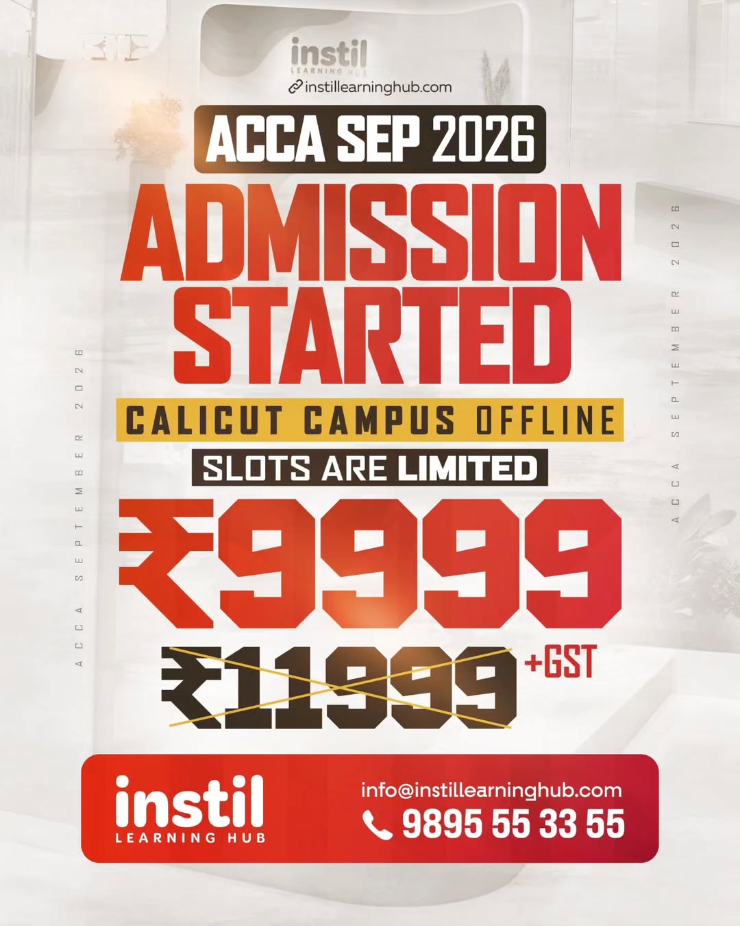 Instil Learning Hub Facebook ad: India’s No. 1 Offline Platform for ACCA, CFA & CMA US