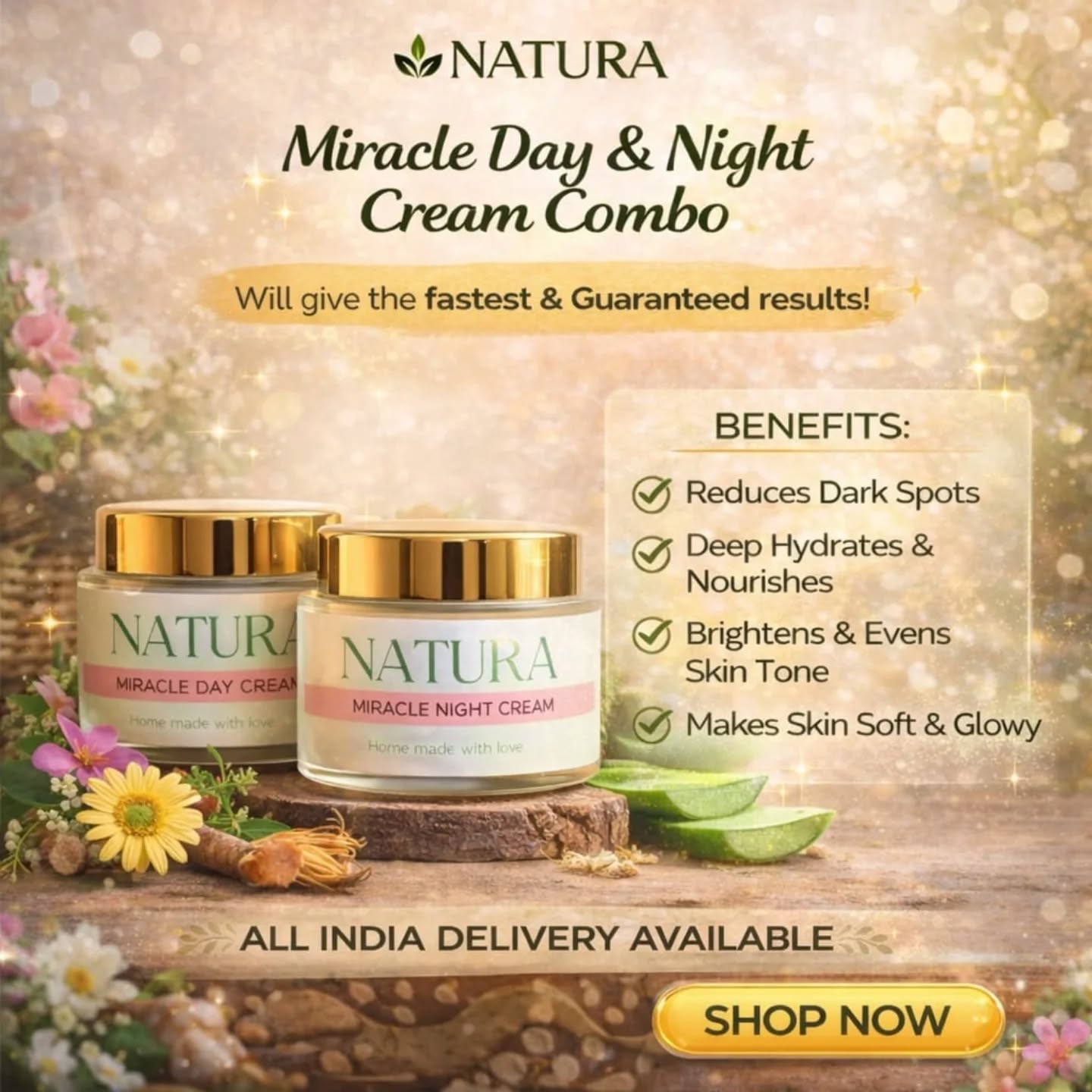 Natura Organic Skincare  Facebook ad
