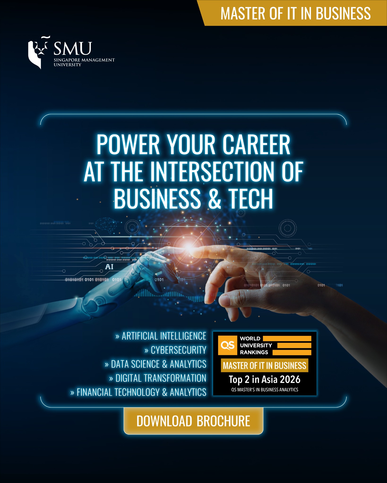SMU Master of Information Technology in Business - MITB Facebook ad
