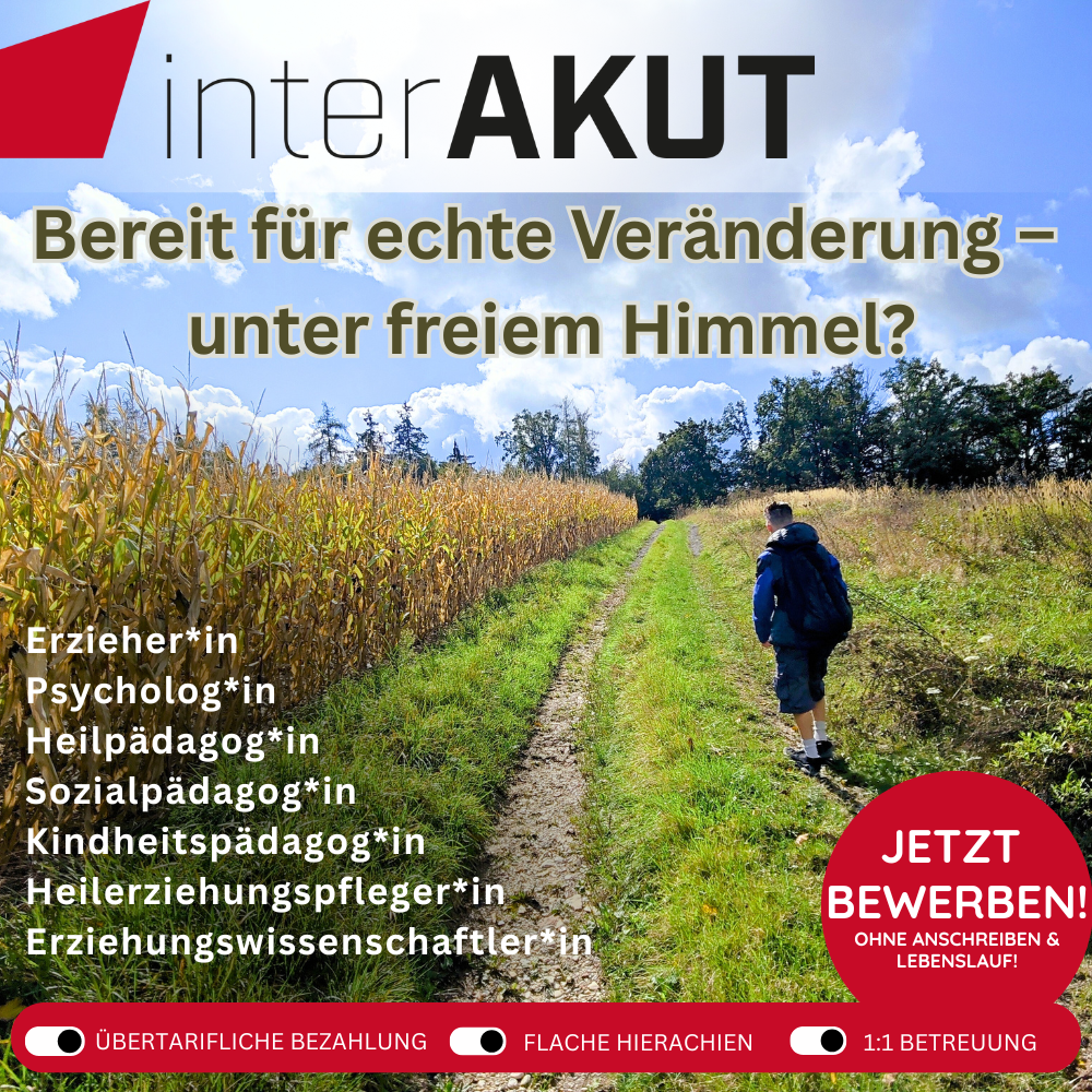 interAKUT Facebook ad: Deine Karriere in der Einzelbetreuung beginnt hier!