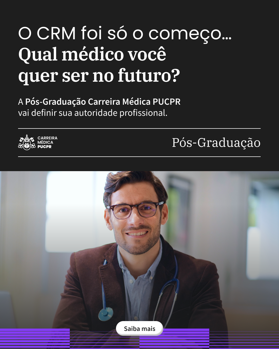 Carreira Médica PUCPR Facebook ad: A Carreira Médica da PUCPR é sua aliada…