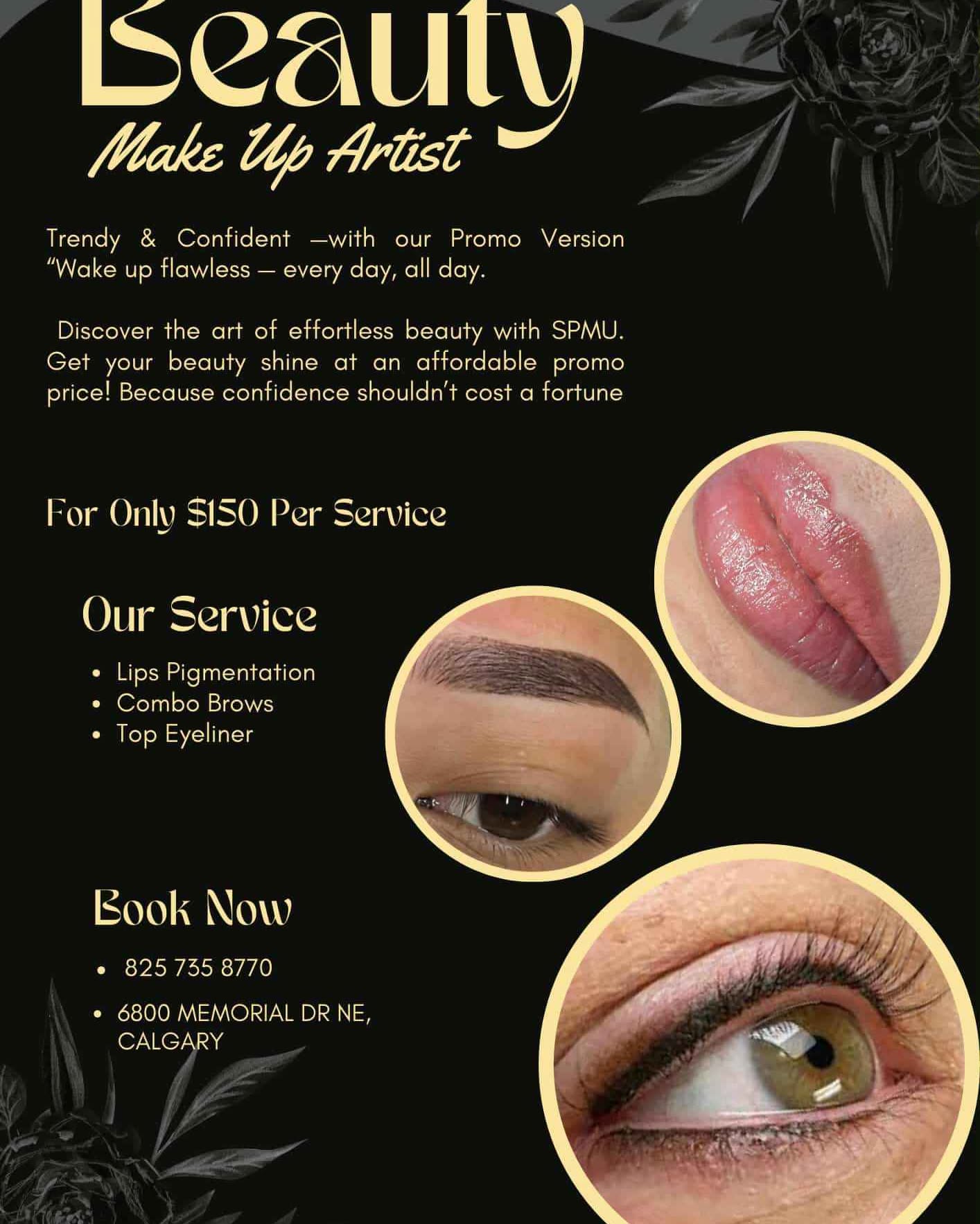 Love Mo Ko Facebook ad: BROW, LIPS, EYELINER