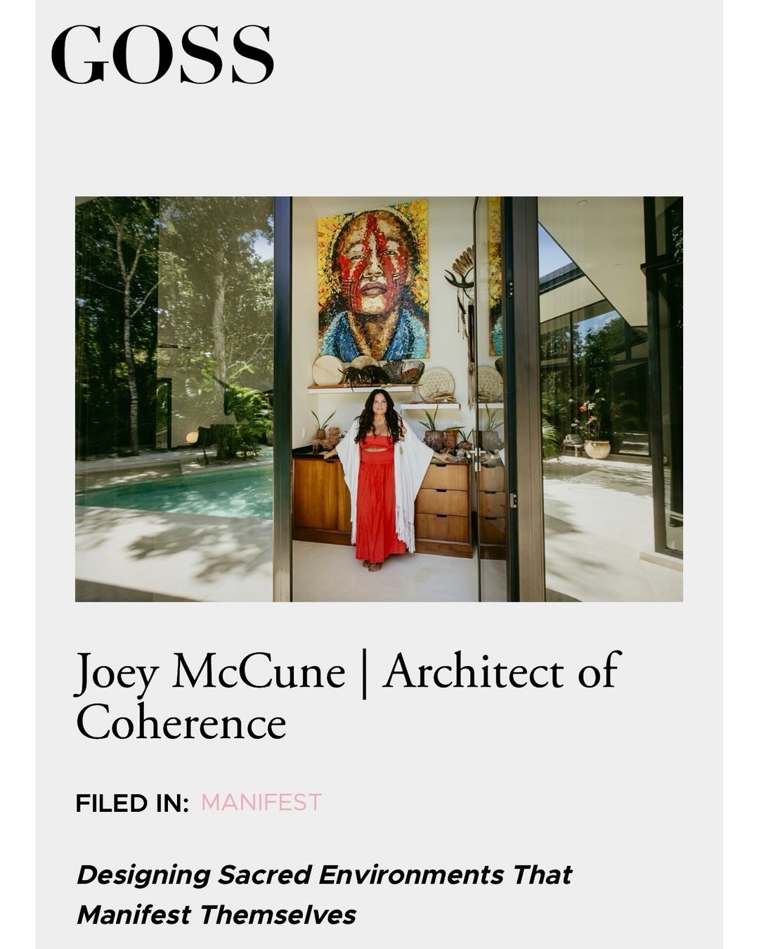 sakredjourneys Facebook ad: Recently featured in GOSS Magazine’s manifestation issue…