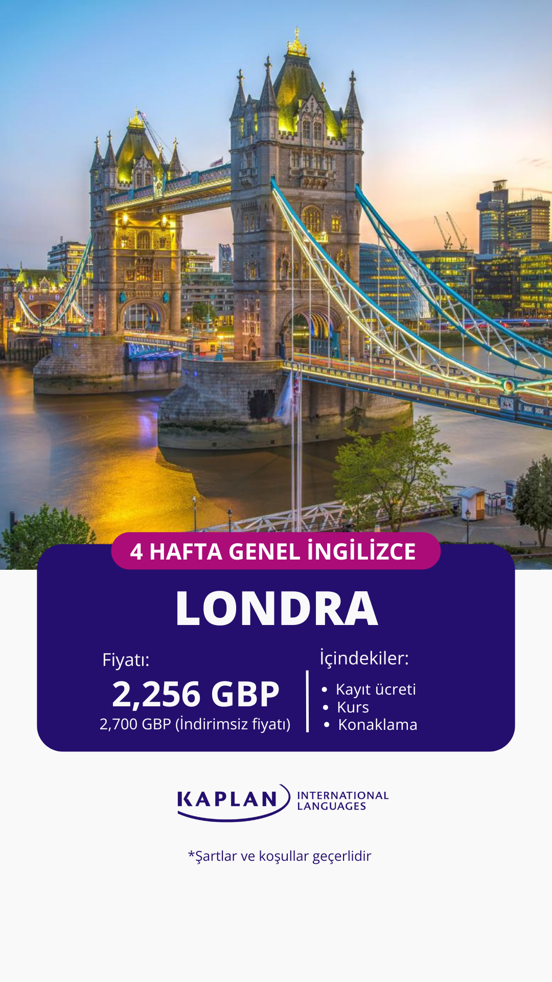 Kaplan International Languages - Türkiye Facebook ad