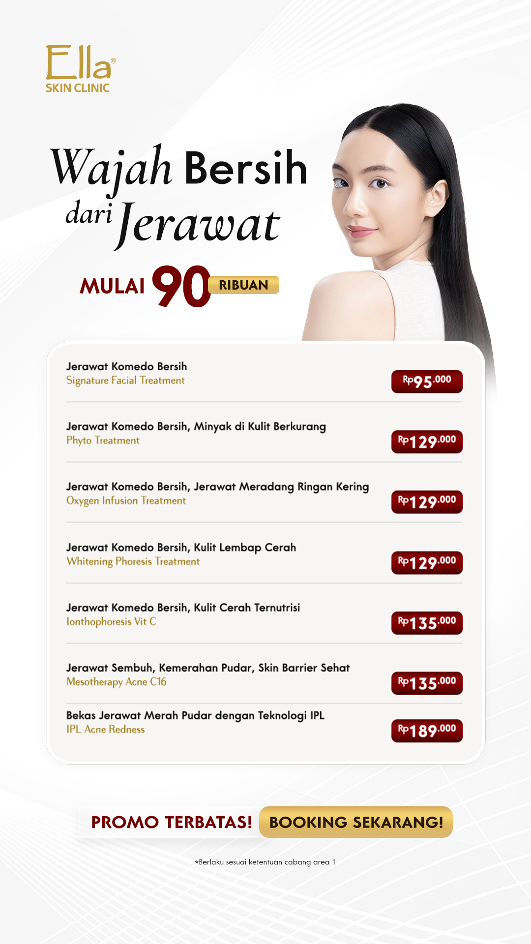 Ella Skin Clinic Facebook ad