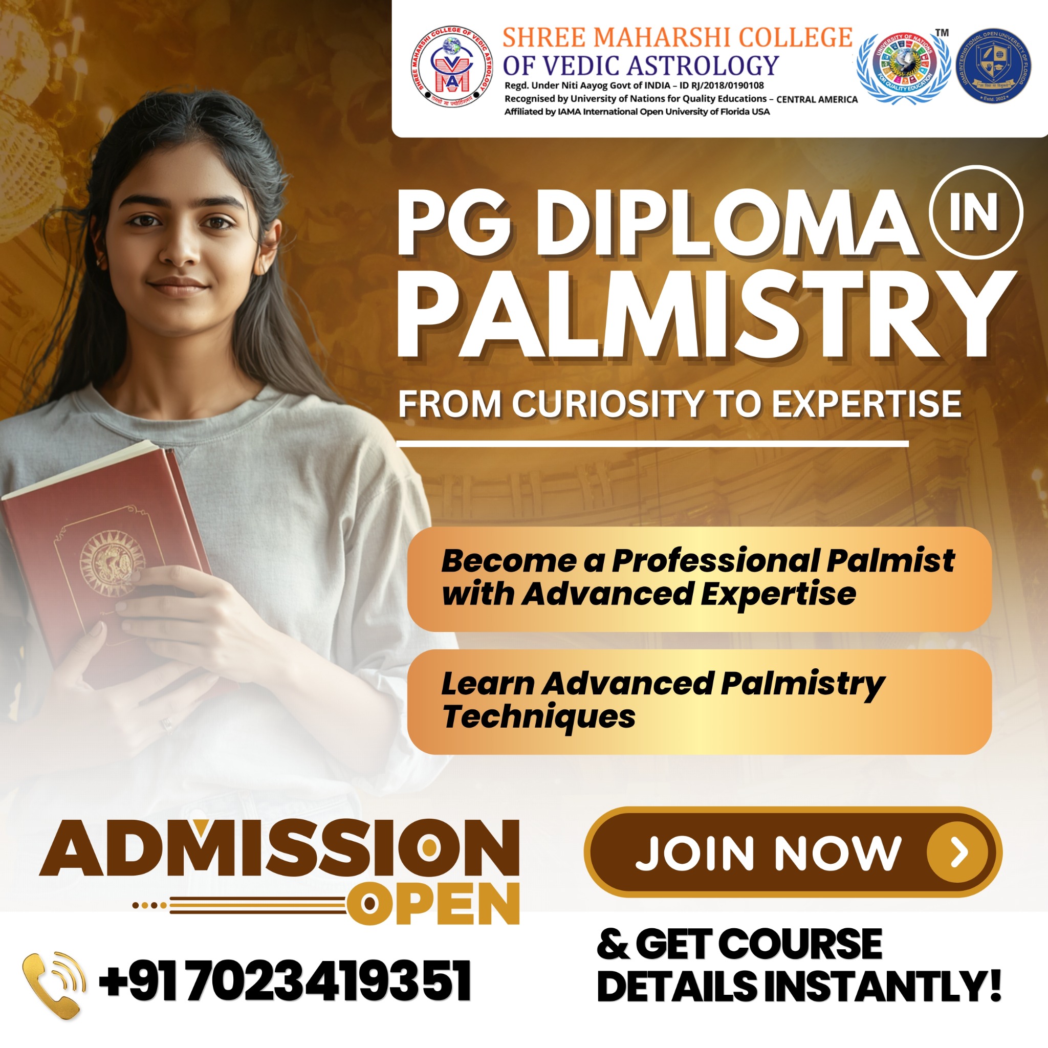 Shree Maharshi College Of Vedic Astrology Facebook ad
