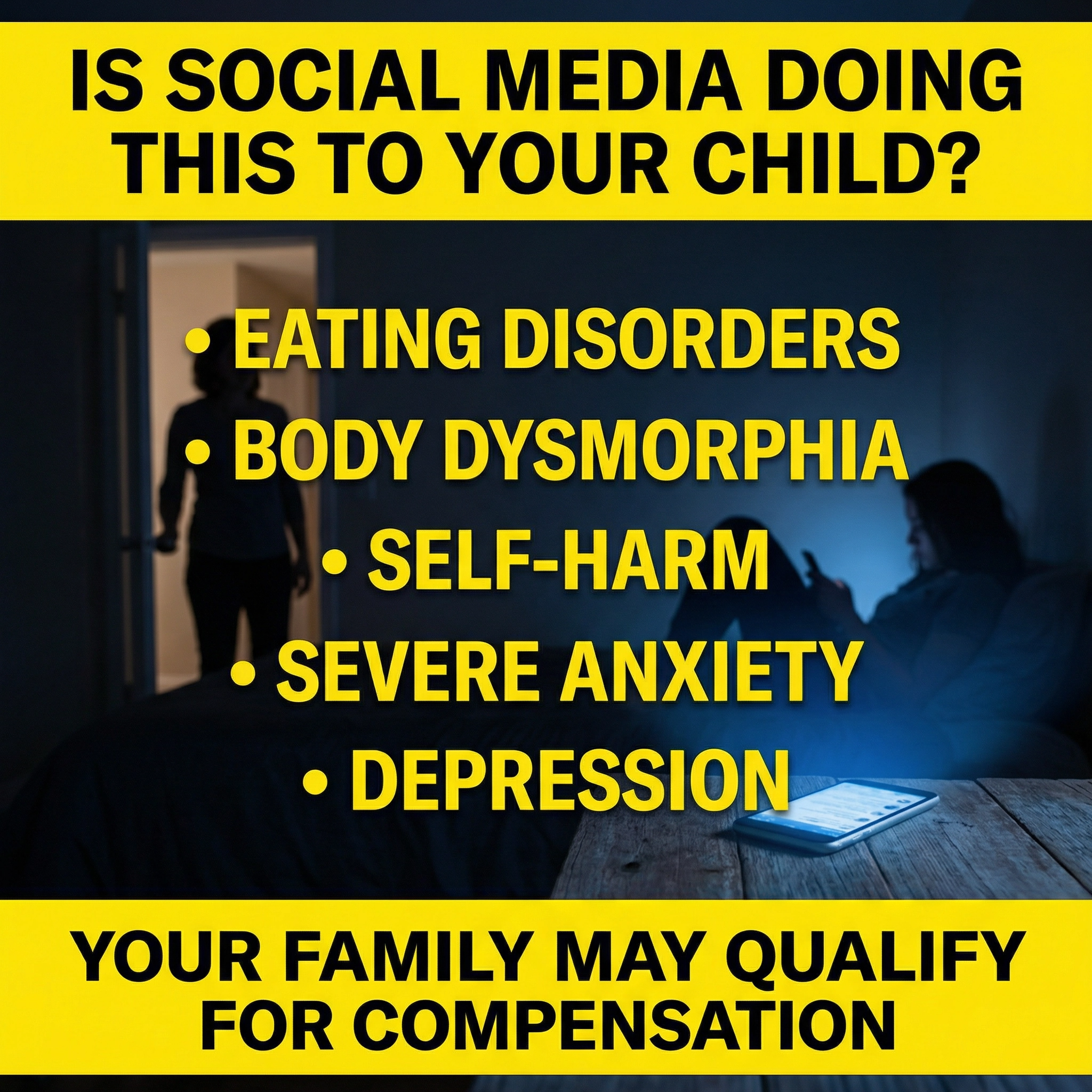 Social Media Addiction Facebook ad: Used Social Media 3+ Hours a Day as a Kid?