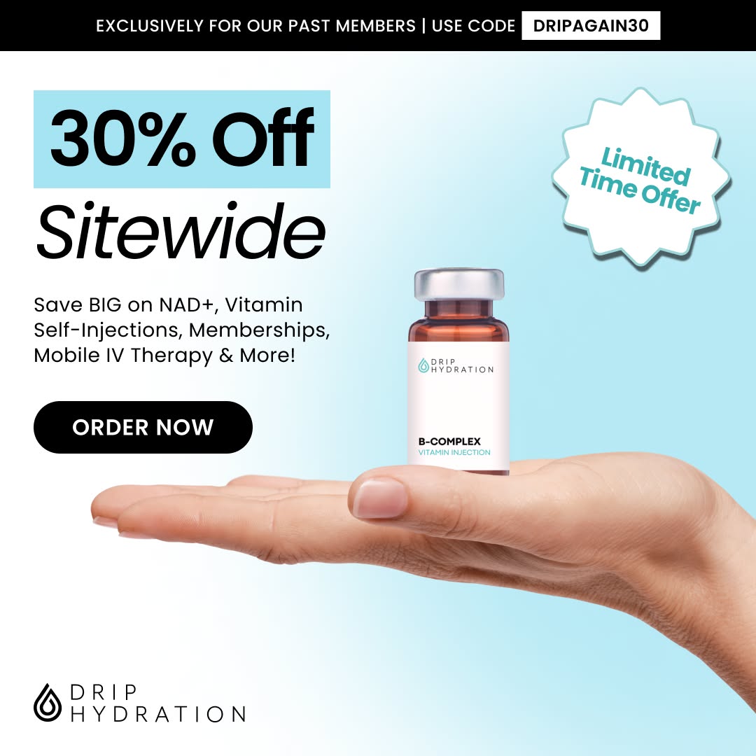 Drip Hydration Facebook ad