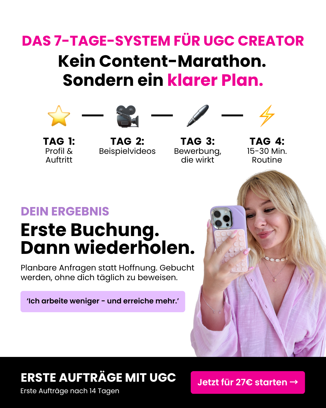 UGC Queen Facebook ad