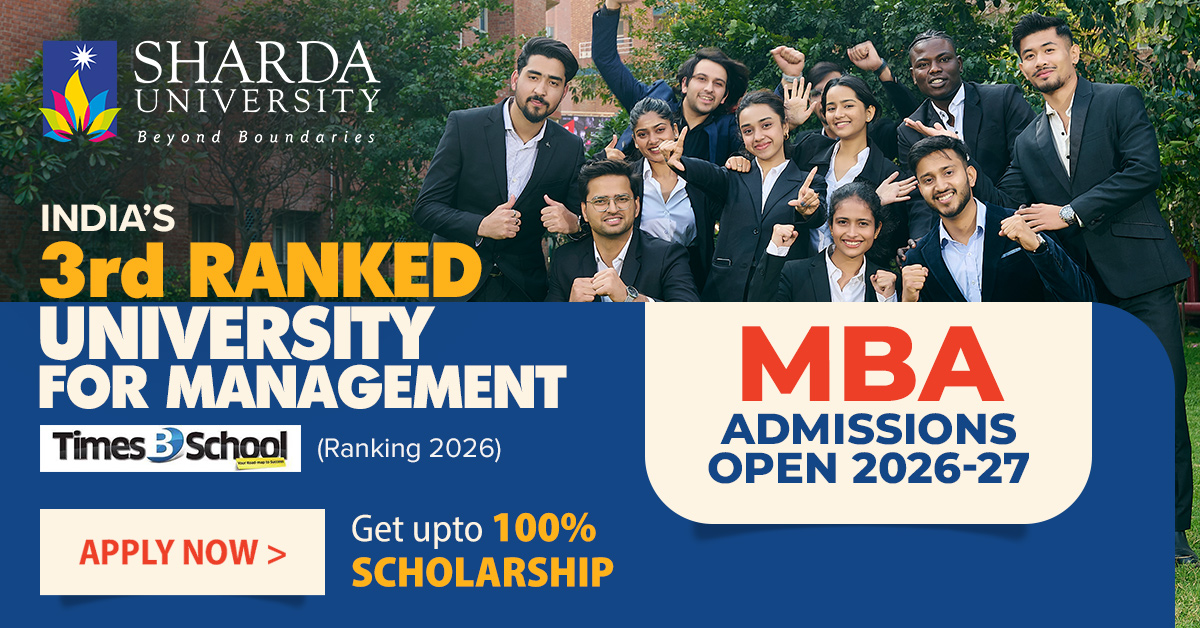 Sharda University Facebook ad